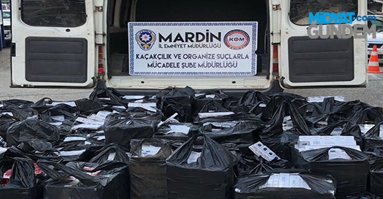 Mardin’de 2 bin 750 paket kaçak sigara ele geçirildi