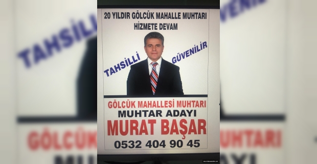 Muhtar Murat Başar yeniden aday