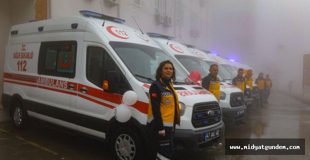 Mardin’de 8 Ambulans daha hizmete girdi
