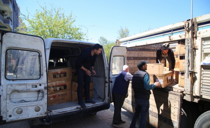 Şanlıurfa'dan Suriye'deki ihtiyaç sahiplerine 400 gıda kolisi gönderildi