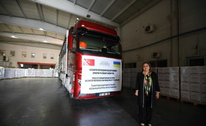 Gaziantep Büyükşehir Belediyesinden Ukrayna'ya gıda yardımı