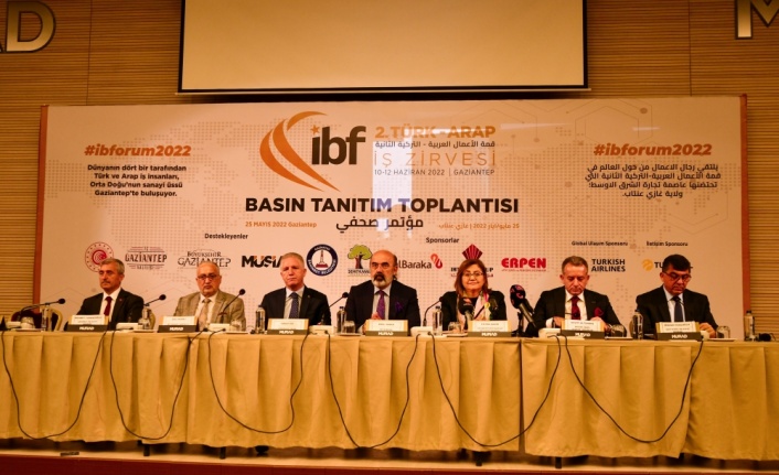 Gaziantep'te düzenlenecek IBF 2. Türk-Arap İş Zirvesi'nin tanıtım toplantısı yapıldı