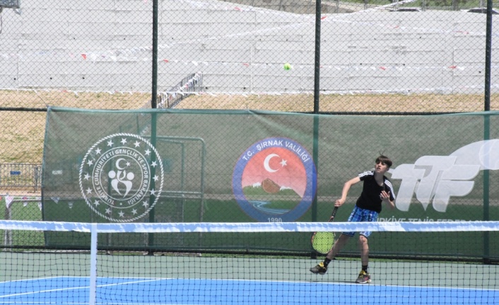 Şırnak'ın ilk uluslararası tenis turnuvası Cudi Cup başladı