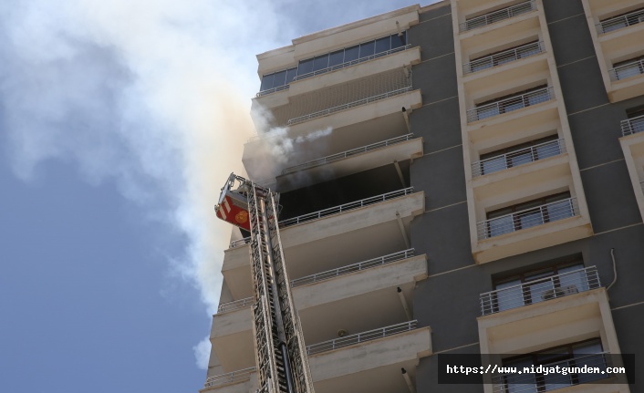 Mardin'de evde çıkan yangın itfaiye ekiplerince söndürüldü