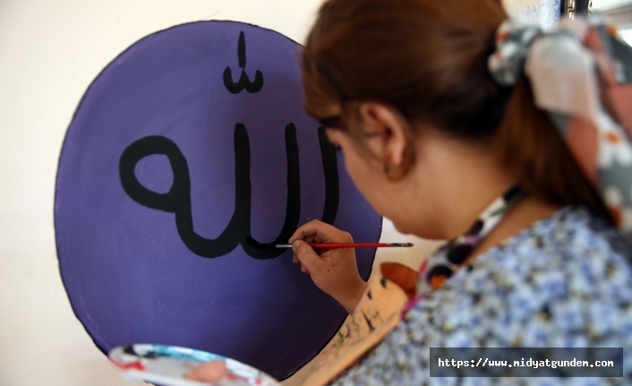 Mardin'de Kur'an kurslarında duvarlar eğitim amaçlı süsleniyor