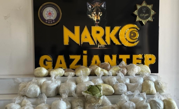 Gaziantep'te 128 kilo 900 gram esrar ele geçirildi