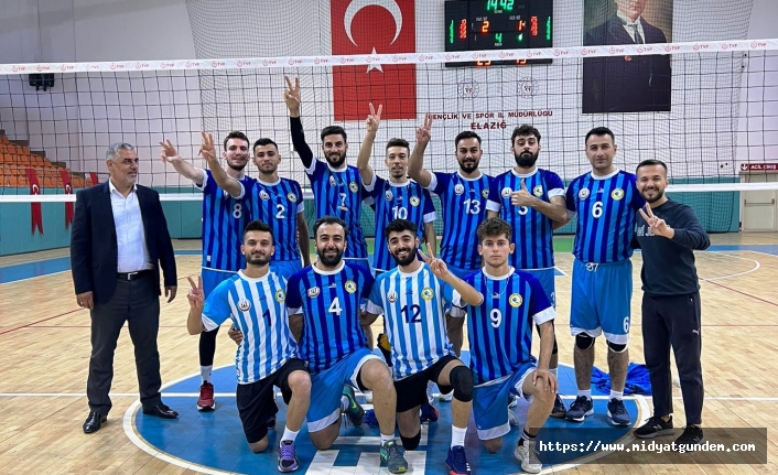 Midyat Belediye Spor Erkek Voleybol Takımı, Elazığ deplasmanından galibiyetle dönüyor