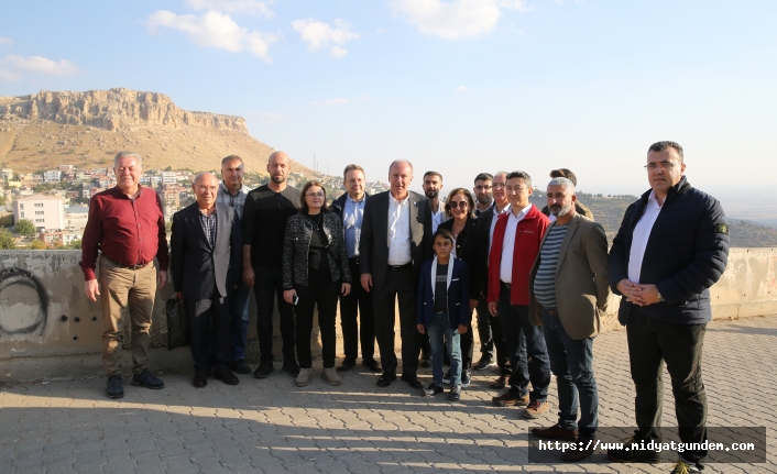 Memleket Partisi Genel Başkanı İnce, Mardin'de esnafı ziyaret etti