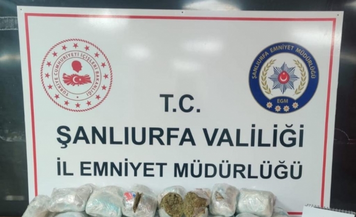 Şanlıurfa'da 12 kilogram uyuşturucu ele geçirildi