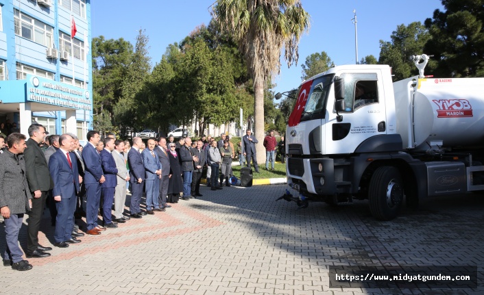 Mardin Büyükşehir Belediyesine hibe edilen araçlar için program düzenlendi