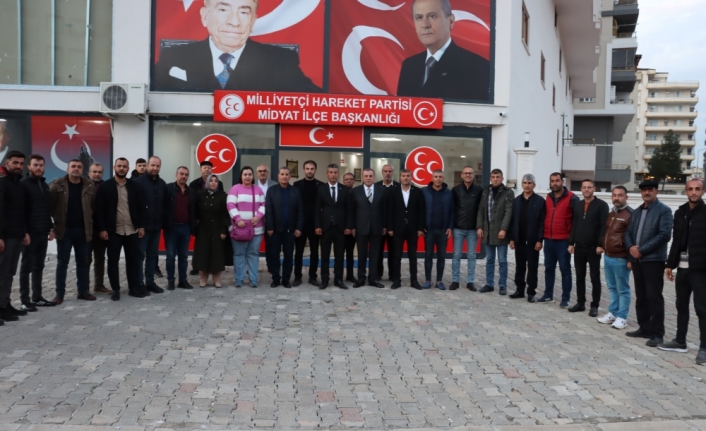 Midyat Belediye Başkanı Şahin'den MHP İlçe Başkanlığına ziyaret