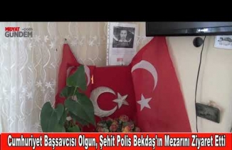 Midyat Cumhuriyet Başsavcısı Olgun, Şehit Polis Bekdaş'ın Mezarını Ziyaret Etti